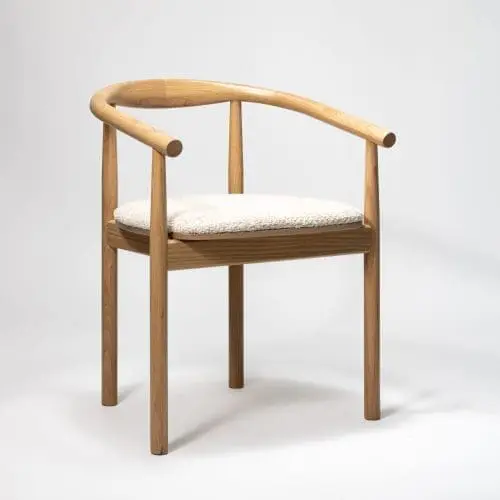 Calm Dining Chair | Natural Lacquer | Teddy