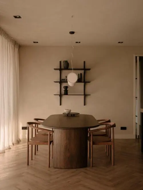 Dining Chair Calm | Bronze | Oak Wood