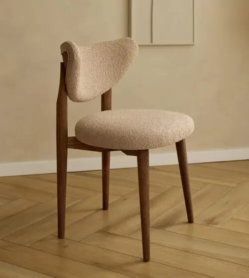 Chaise de salle à manger Bloom | Bronze | Bouclette