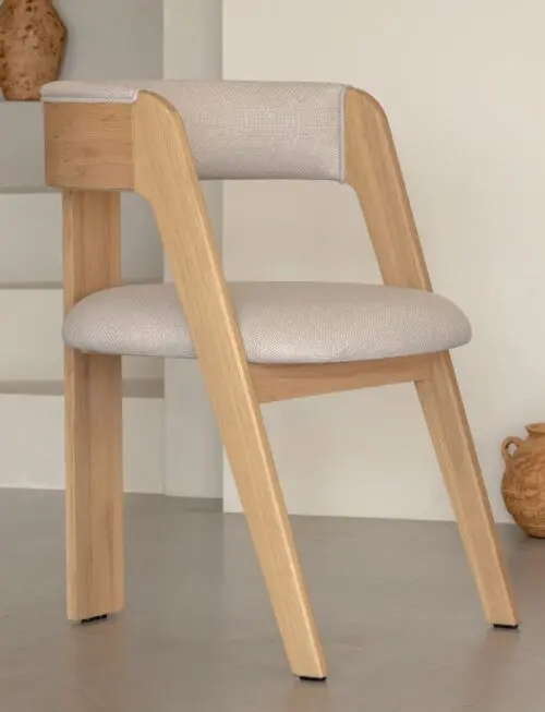 Chaise de salle à manger Lviv | Naturel | Crème