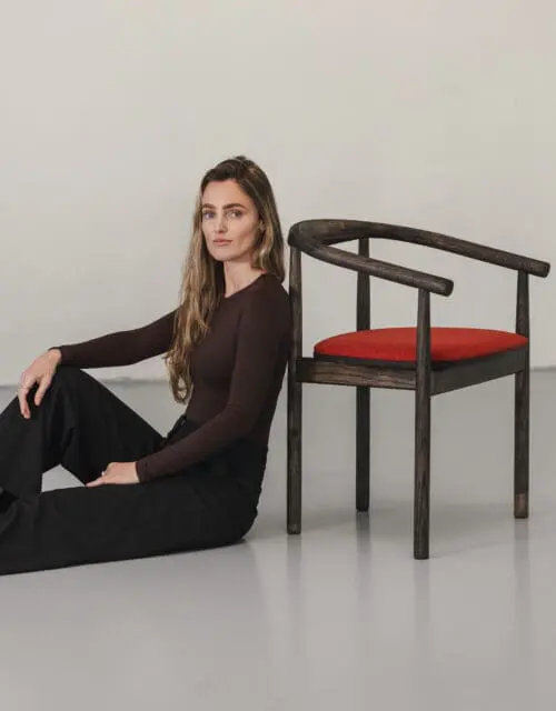 Calm Dining Chair | Dark | Red