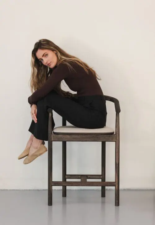 Calm Bar Stool | Dark | Cream