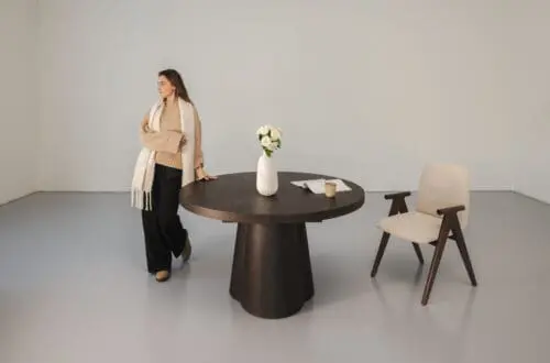 Esstisch Moda | Dunkel Smoke | ausziehbar