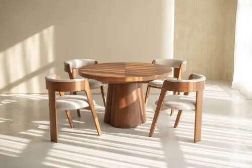 Table de salle à manger Japandi Moda | Miel | extensible