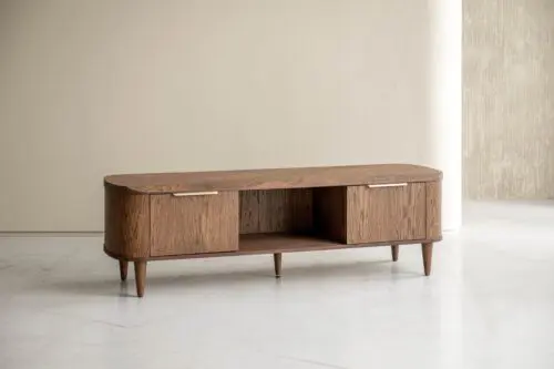 Japandi TV-meubel Riverton | 180cm | Bruin