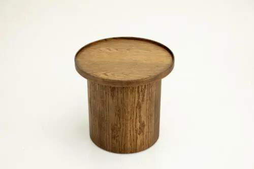Japandi salontafel Rumo | Bruin | Rond 45cm