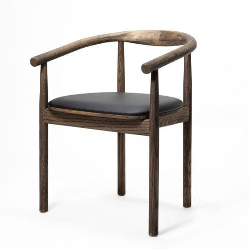 Eetkamerstoel Calm | Smoked | PU leer