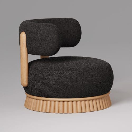 Loungesessel Julia | Natur | Schwarz