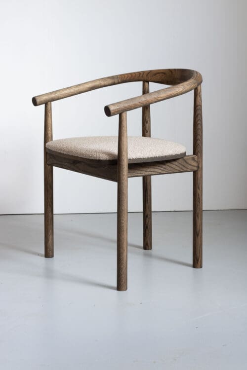 Eetkamerstoel Calm | Smoked | Bouclé