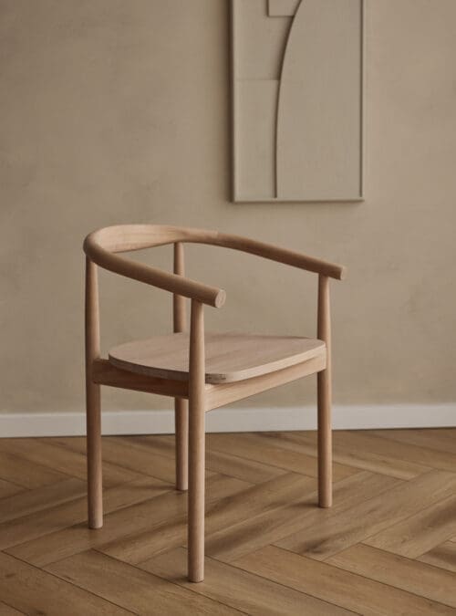 Eetkamerstoel Calm | Wit Eiken | Eikenhout