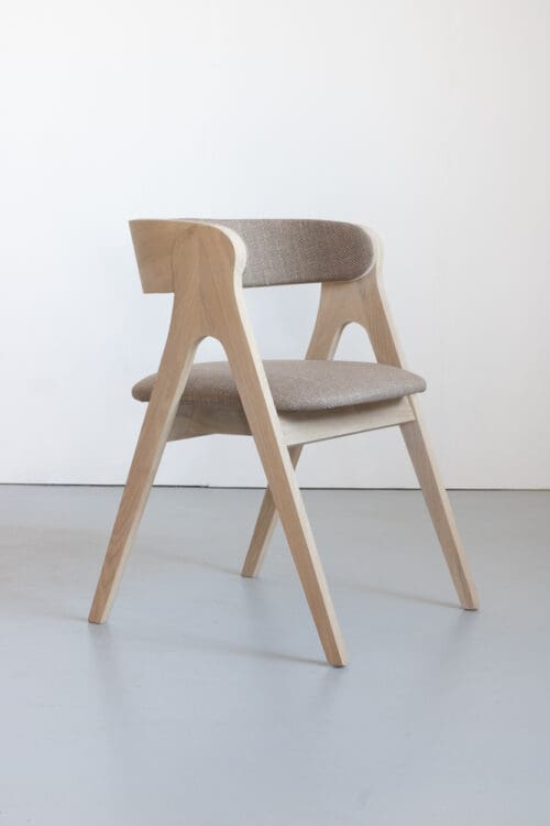 Dining Chair Anna | White | Taupe