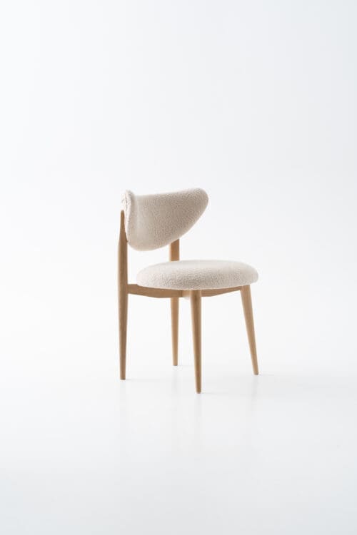 Eetkamerstoel Bloom | Naturel | Beige Boucle