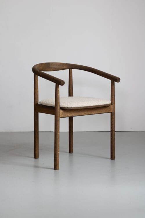 Eetkamerstoel Calm | Brons |  Licht Beige Bouclé