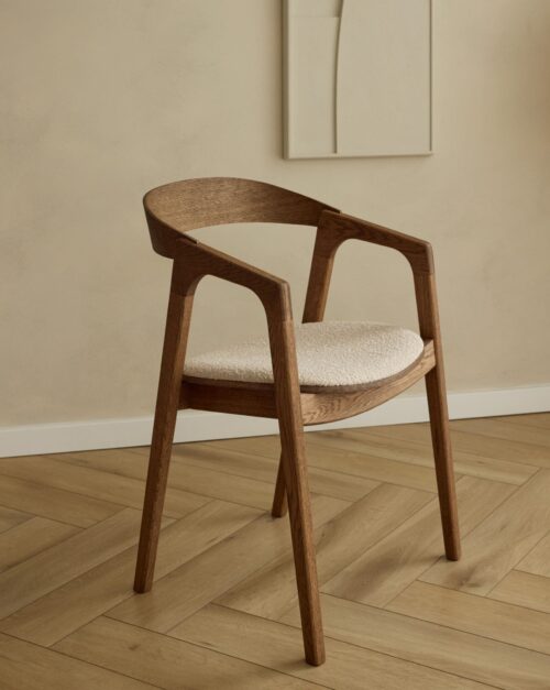 Eetkamerstoel Maral | Brons | Beige Boucle