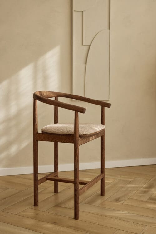 Calm Bar Stool | Bronze | Boucle