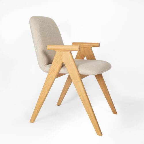 Eetkamerstoel Rosa  | Naturel | Creme