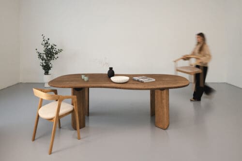 Eetkamertafel Calm | Brons | Organisch 240x130cm