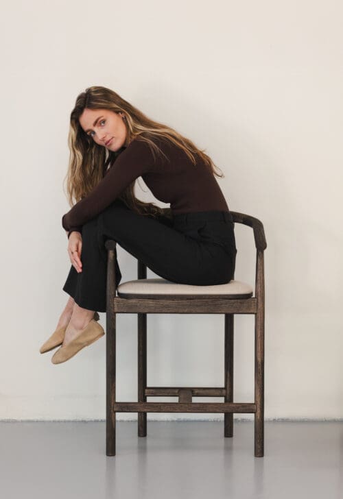 Barstoel Calm | Dark | Creme