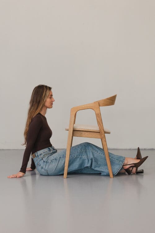 Eetkamerstoel Maral | Naturel | Beige Boucle