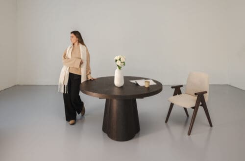 Eetkamertafel Moda | Donker Smoke | uitschuifbaar