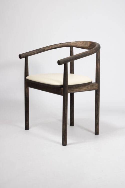 Eetkamerstoel Calm | Dark |  Beige PU Leer