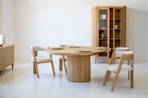 Japandi dining table Noah | Natural | Extendable