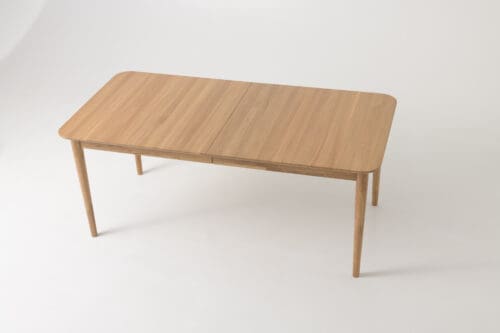 Japandi dining table Oscar | Natural | 140x90cm Extendable