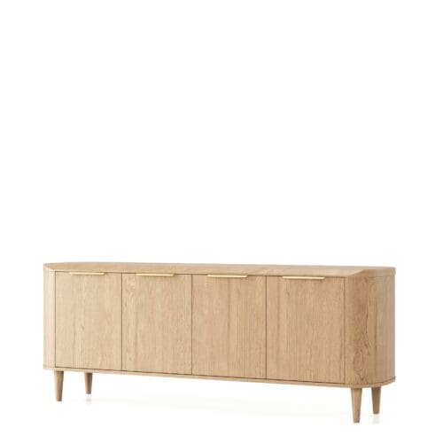 Japandi Sideboard Riverton | 4-türig | Naturell