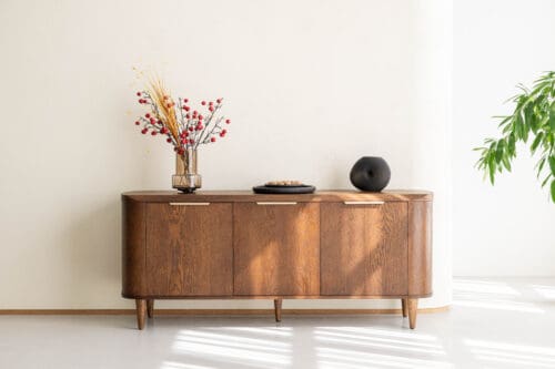 Japandi Sideboard Riverton | 3-door | Brown