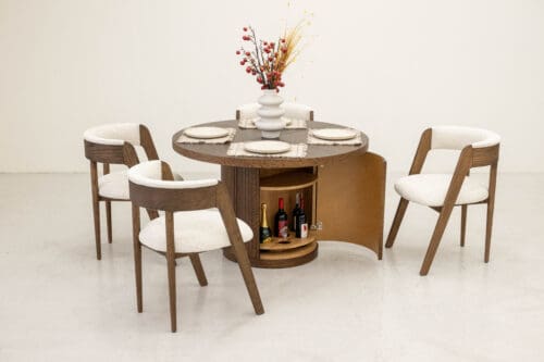 Japandi dining table Donna | Brown | Extendable