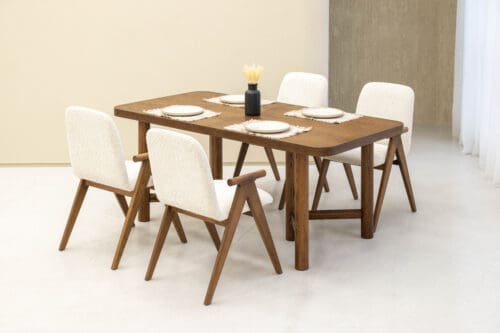Japandi Dining Table Weston | Brown | Extendable